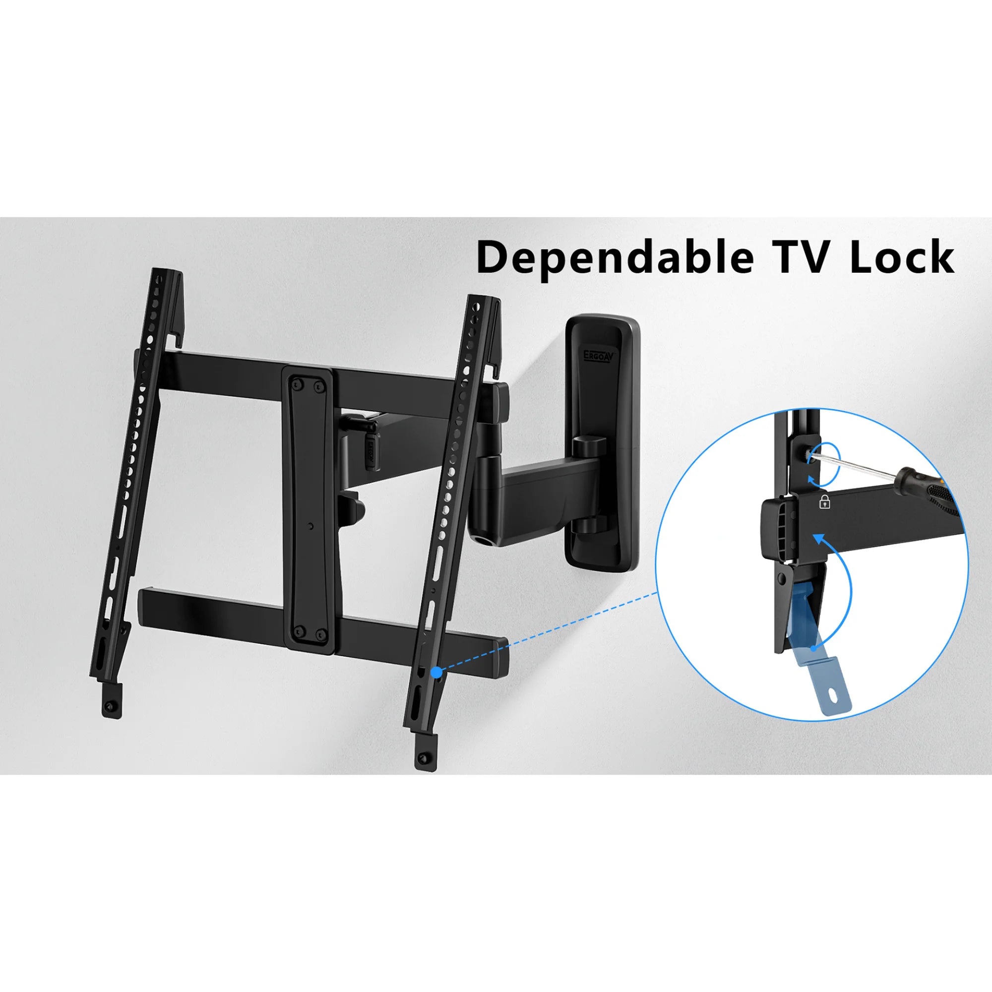 Ergoav Medium Motion TV Mount for 32" to 65" Tvs